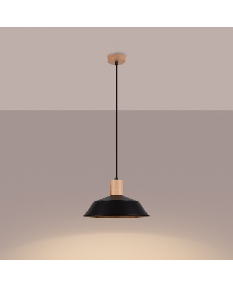 Lampa wisząca FANO czarna Sollux SL.1322