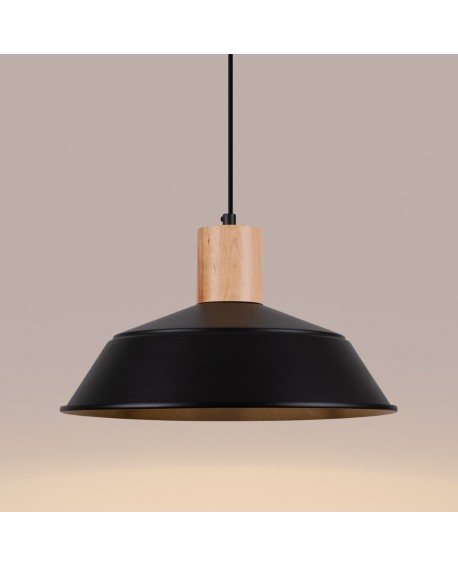 Lampa wisząca FANO czarna Sollux SL.1322