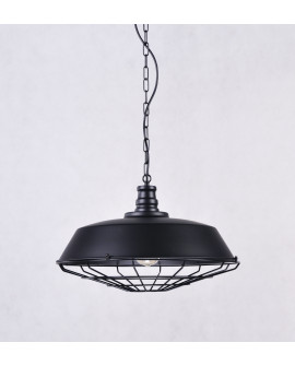 LAMPA WISZĄCA INDUSTRIALNA LOFT CZARNA ARIGIO D45