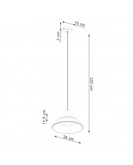 Lampa wisząca FANO czarna Sollux SL.1322