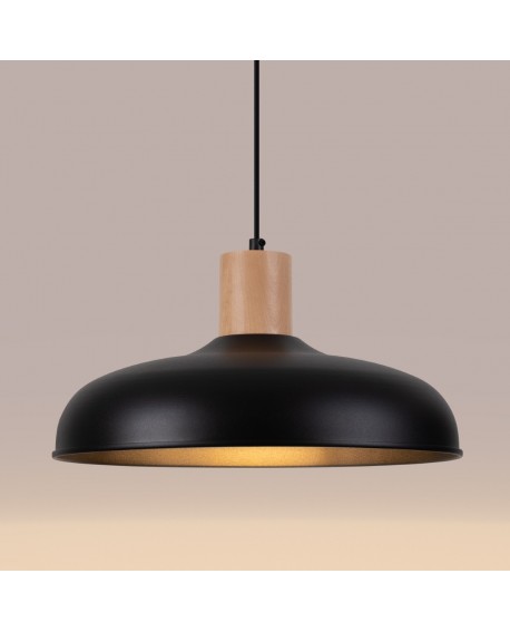 Lampa wisząca INDY czarna Sollux SL.1324