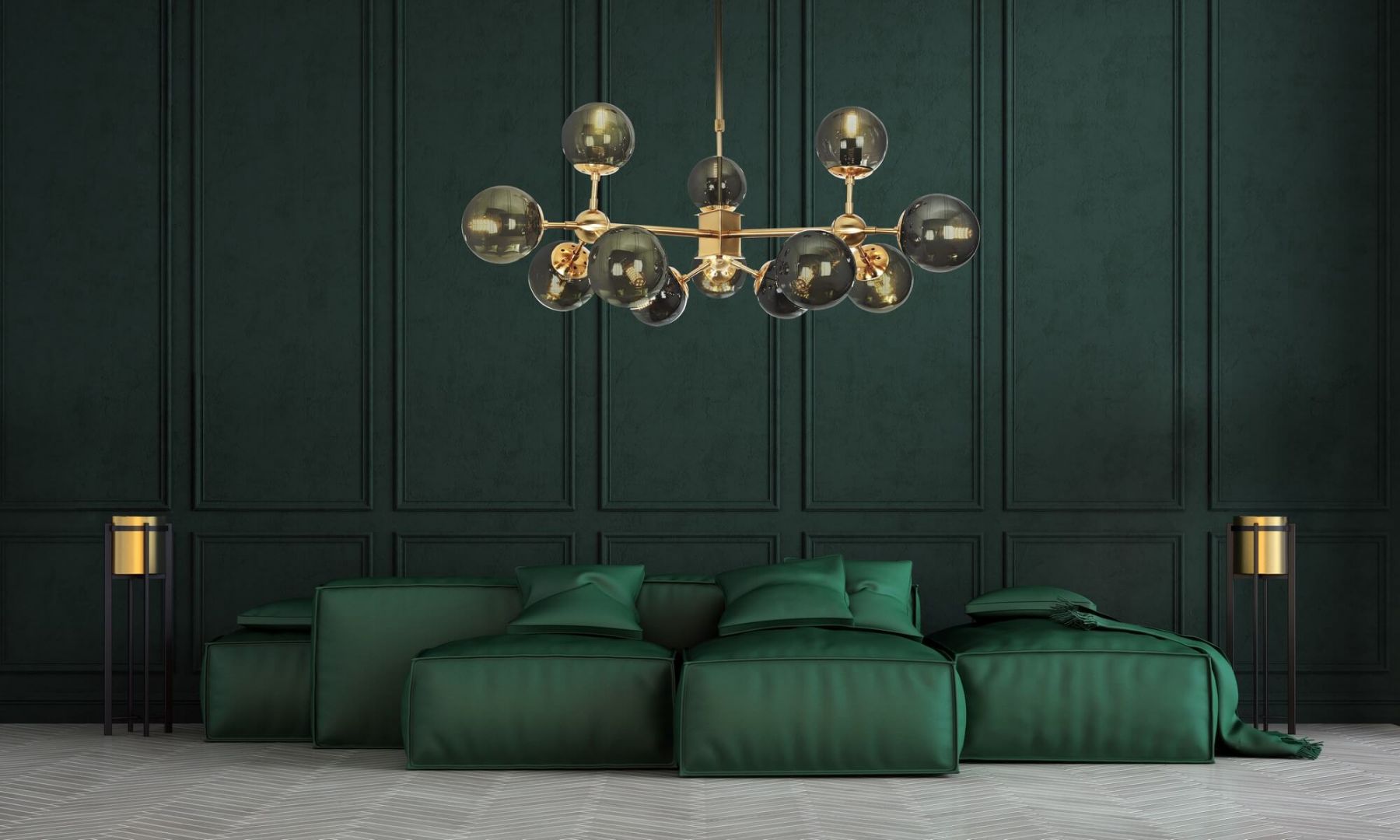 LAMPA WISZĄCA NOWOCZESNA LOFT ZŁOTO SZCZOTKOWANE ZODIAK W12 LUMINA DECO