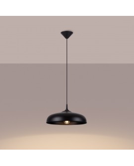 Lampa wisząca GINA czarna Sollux SL.1330