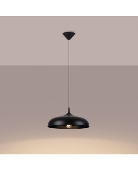 Lampa wisząca GINA czarna Sollux SL.1330