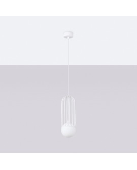 Lampa wisząca BRINA 1 biała Sollux SL.1331