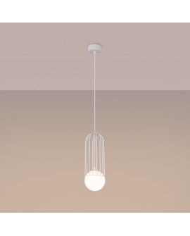 Lampa wisząca BRINA 1 biała Sollux SL.1331