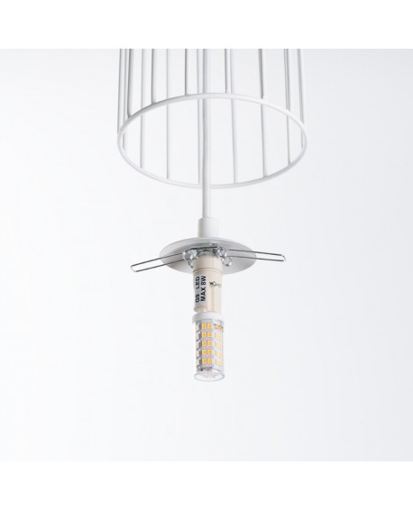 Lampa wisząca BRINA 1 biała Sollux SL.1331