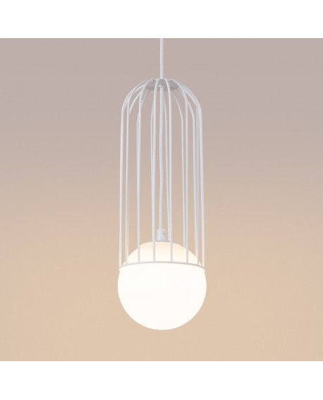 Lampa wisząca BRINA 1 biała Sollux SL.1331