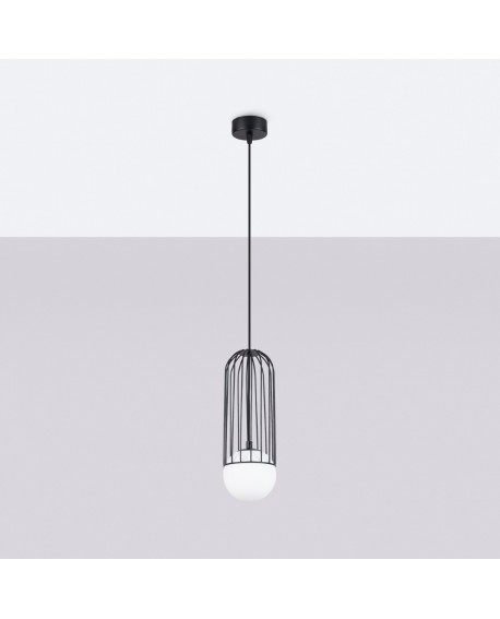 Lampa wisząca BRINA 1 czarna Sollux SL.1332