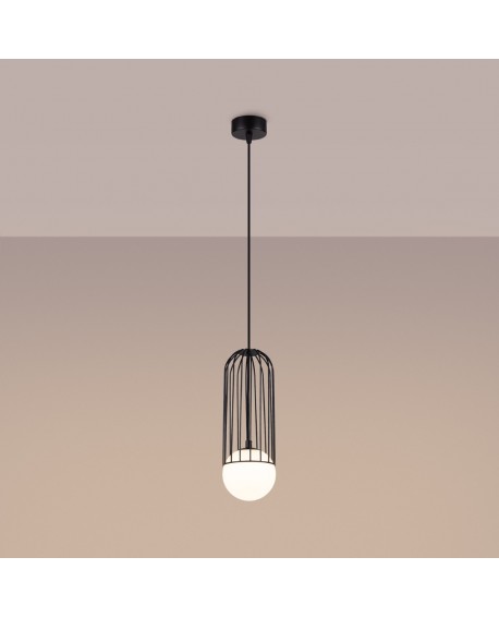 Lampa wisząca BRINA 1 czarna Sollux SL.1332