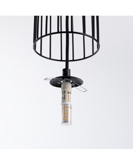 Lampa wisząca BRINA 1 czarna Sollux SL.1332