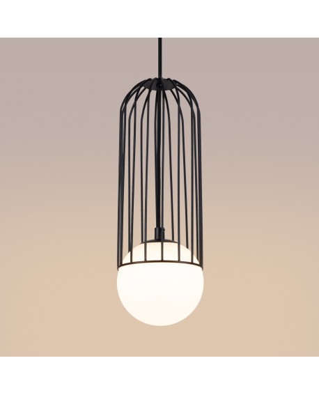 Lampa wisząca BRINA 1 czarna Sollux SL.1332