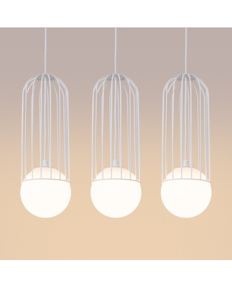 Lampa wisząca BRINA 3L biała Sollux SL.1333