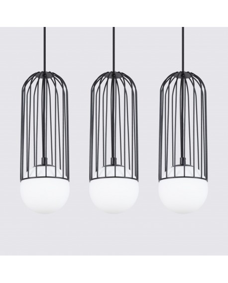 Lampa wisząca BRINA 3L czarna Sollux SL.1334