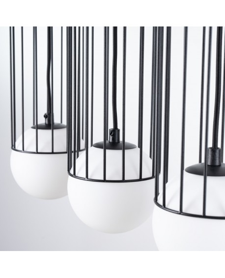 Lampa wisząca BRINA 3L czarna Sollux SL.1334