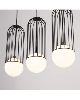 Lampa wisząca BRINA 3L czarna Sollux SL.1334