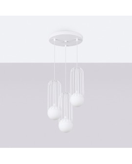 Lampa wisząca BRINA 3P biała Sollux SL.1335