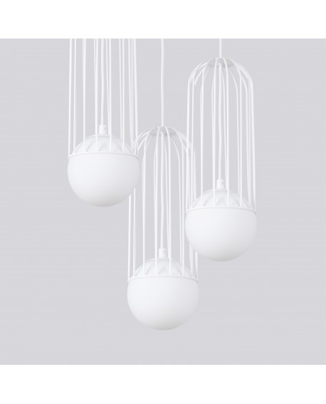 Lampa wisząca BRINA 3P biała Sollux SL.1335