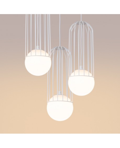 Lampa wisząca BRINA 3P biała Sollux SL.1335