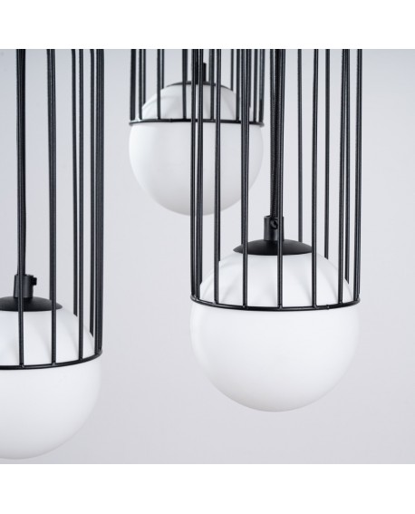 Lampa wisząca BRINA 3P czarna Sollux SL.1336