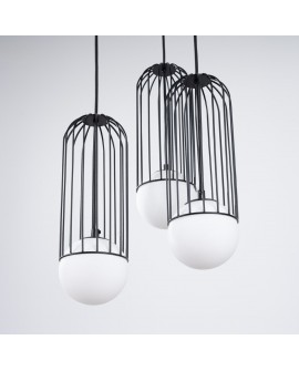 Lampa wisząca BRINA 3P czarna Sollux SL.1336