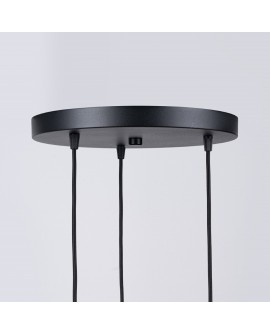 Lampa wisząca BRINA 3P czarna Sollux SL.1336