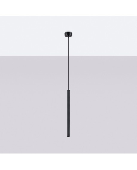 Lampa wisząca ARCHE 1 czarna Sollux SL.1338