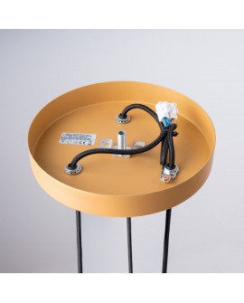 Lampa wisząca ARCHE 3P złota Sollux SL.1342