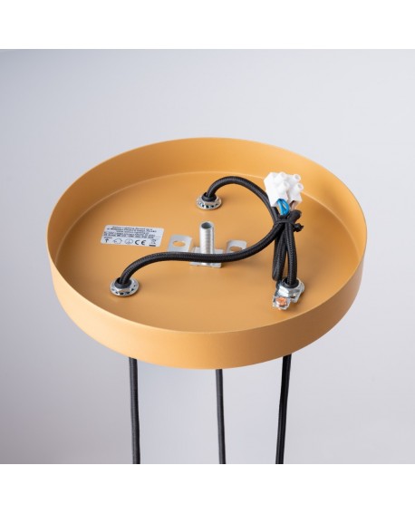 Lampa wisząca ARCHE 3P złota Sollux SL.1342