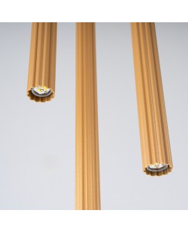 Lampa wisząca ARCHE 3P złota Sollux SL.1342