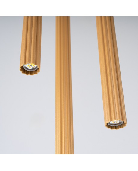 Lampa wisząca ARCHE 3P złota Sollux SL.1342