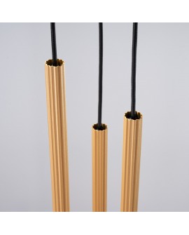 Lampa wisząca ARCHE 3P złota Sollux SL.1342