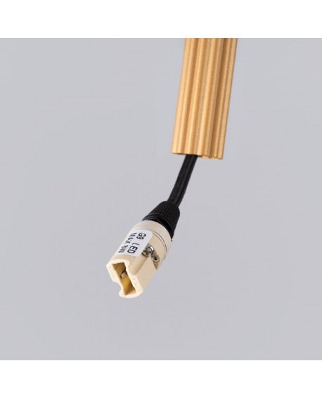 Lampa wisząca ARCHE 3P złota Sollux SL.1342