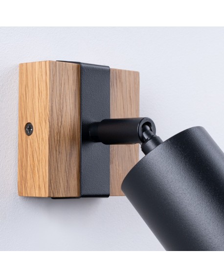 Kinkiet FAGER 1 czarny Sollux SL.1343