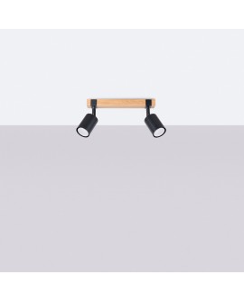 Plafon FAGER 2 czarny Sollux SL.1344