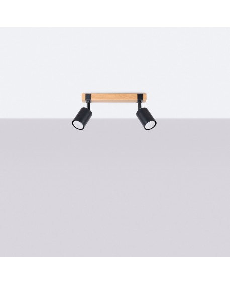 Plafon FAGER 2 czarny Sollux SL.1344