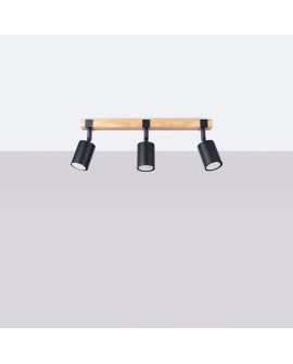 Plafon FAGER 3 czarny Sollux SL.1345