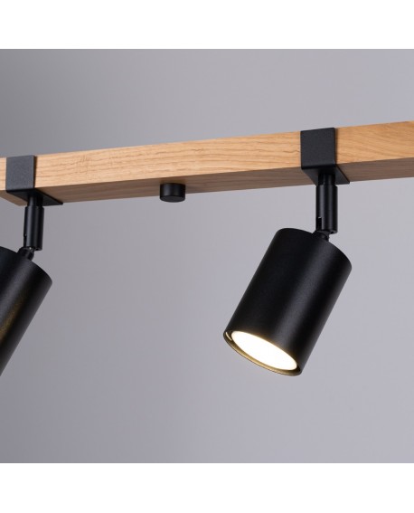 Plafon FAGER 4L czarny Sollux SL.1346