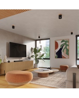 Plafon RIF czarny Sollux SL.1349