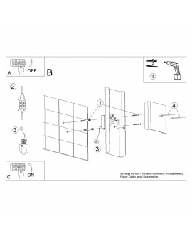 Kinkiet DURLIN biały Sollux SL.1352
