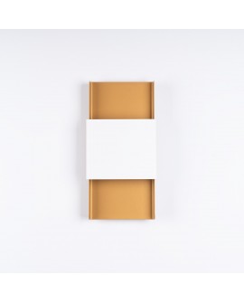 Kinkiet DURLIN złoty/biały Sollux SL.1353