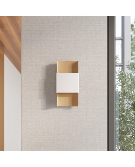 Kinkiet DURLIN złoty/biały Sollux SL.1353