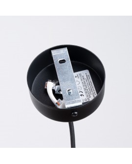 Lampa wisząca ELECTRA czarna beton Sollux SL.1355