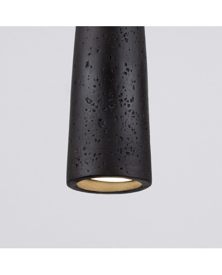 Lampa wisząca ELECTRA czarna beton Sollux SL.1355