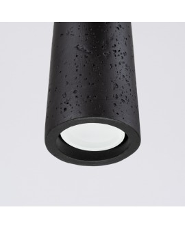 Lampa wisząca ELECTRA czarna beton Sollux SL.1355