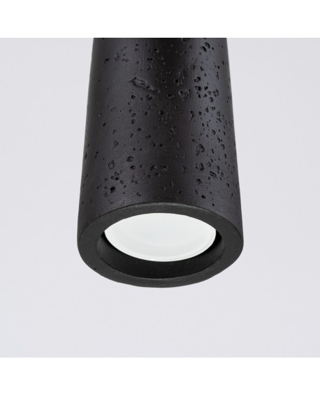 Lampa wisząca ELECTRA czarna beton Sollux SL.1355
