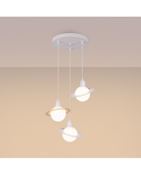 Lampa wisząca HYPERION 3P biały Sollux SL.1357