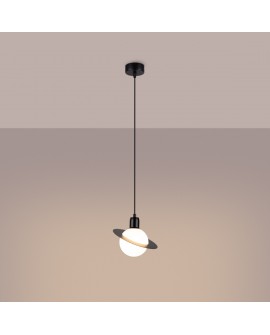 Lampa wisząca HYPERION 1 czarny Sollux SL.1358