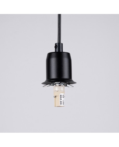 Lampa wisząca HYPERION 1 czarny Sollux SL.1358