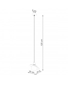 Lampa wisząca HYPERION 1 czarny Sollux SL.1358